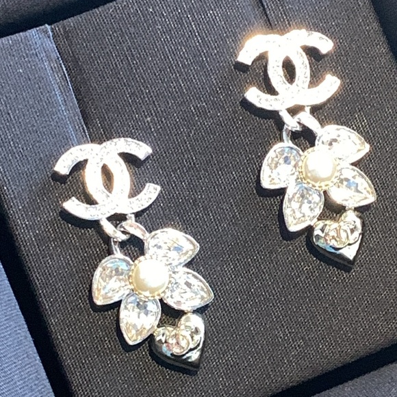 CHANEL Jewelry - Authentic, limited editionChanel Silver and Gold Flower Earrings, sold out